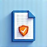 Icon representing legal document or compliance checkmark