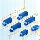 Icon representing connected vehicle or fleet network